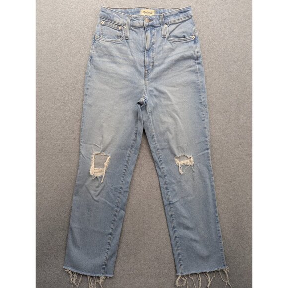 Madewell Jeans Womens SZ 28 Blue Curvy Perfect Vintage Straight Made in USA Y2K - Picture 1 of 16